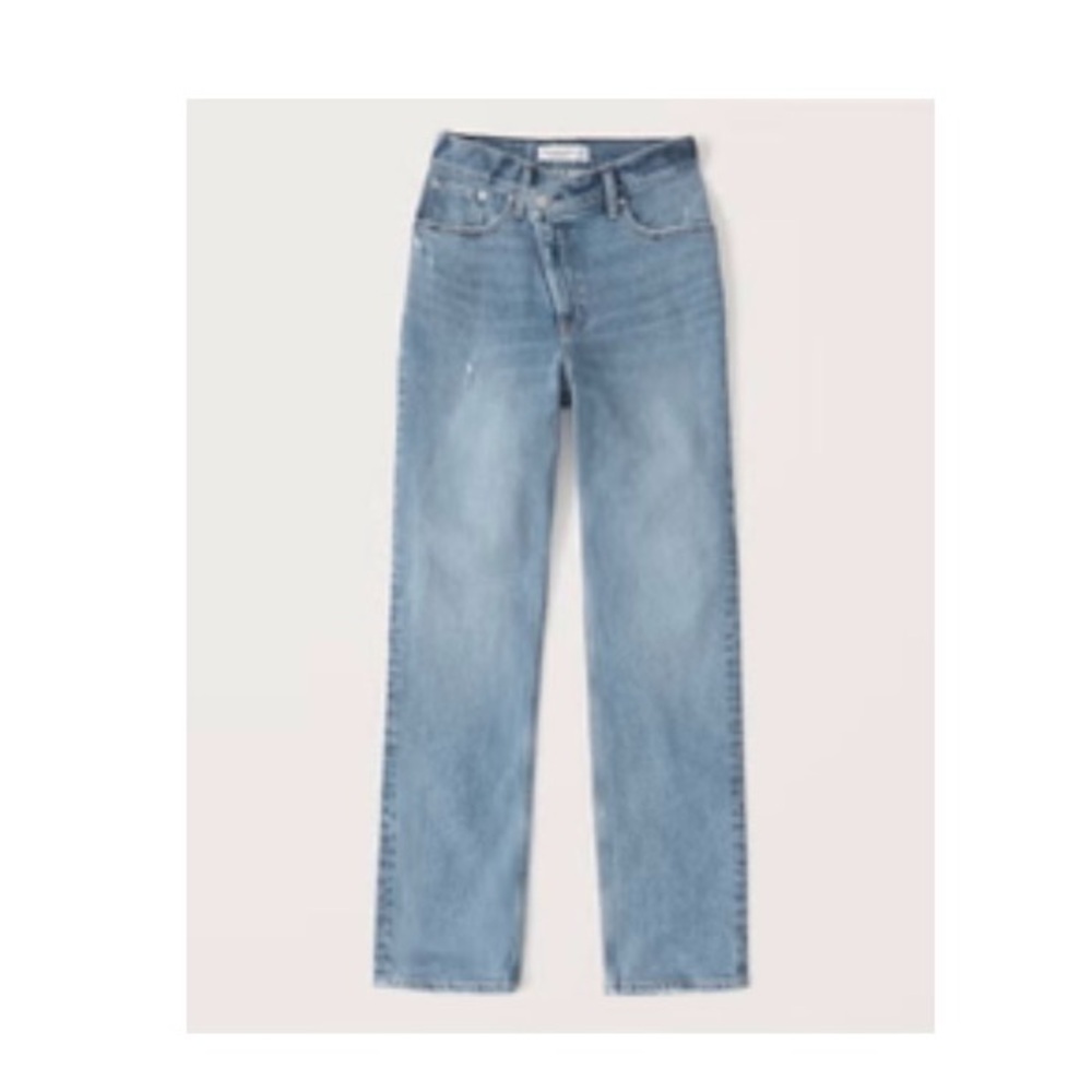 Abercrombie & Fitch 90’s straight ultra high rise denim jeans